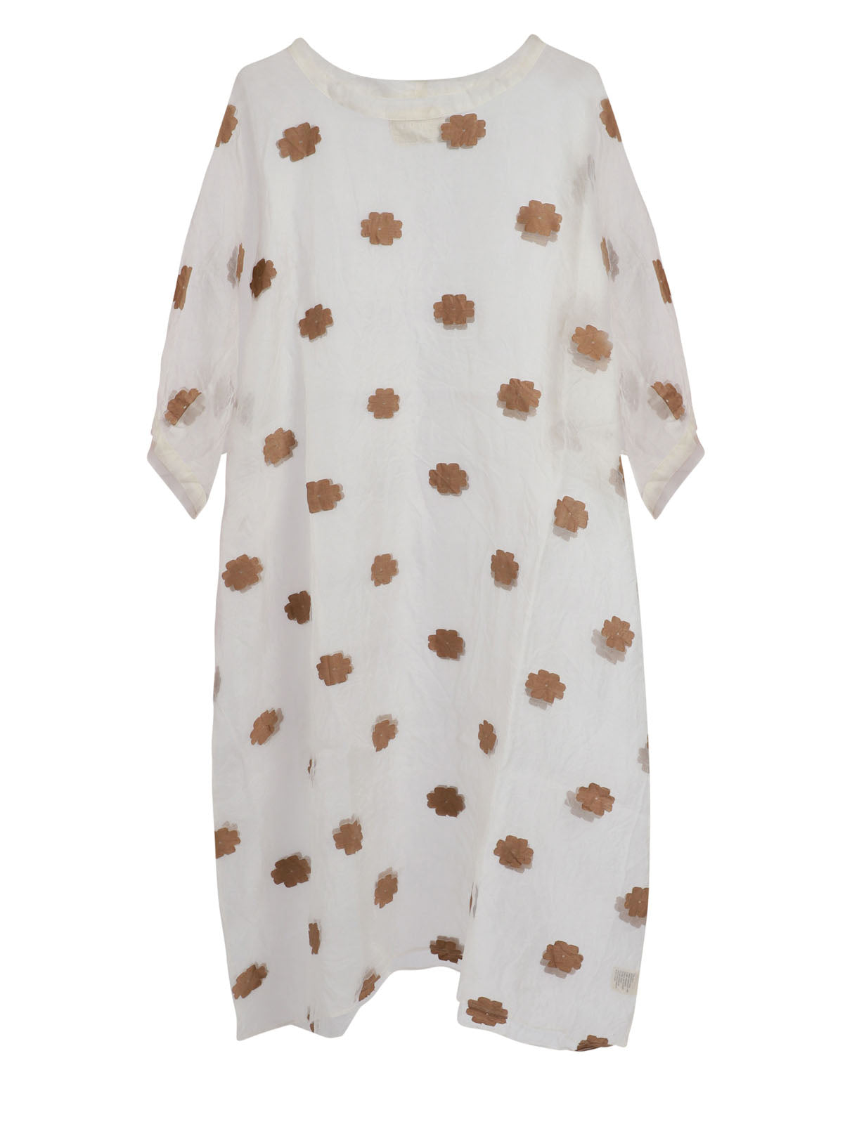 loom-organza-sheer-dress-khaki-ivory